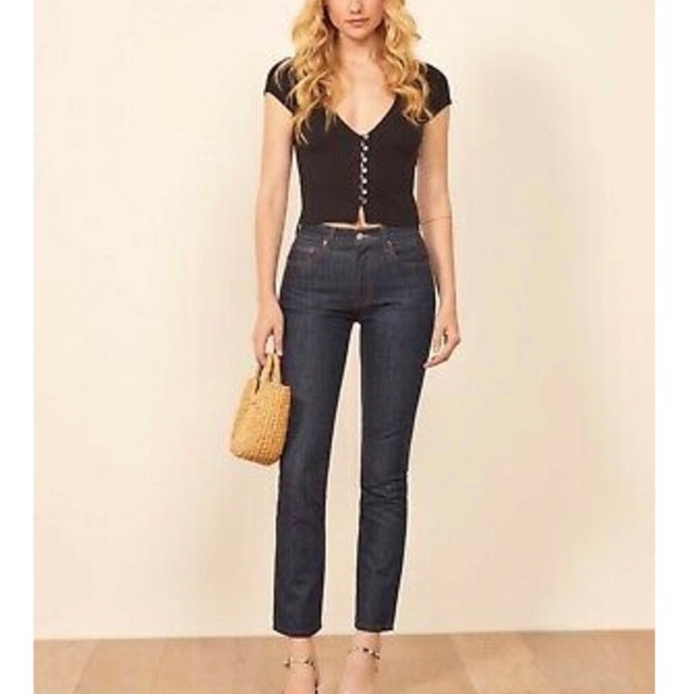 Reformation High Rise Cigarette Jean